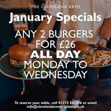 January burger deal!!